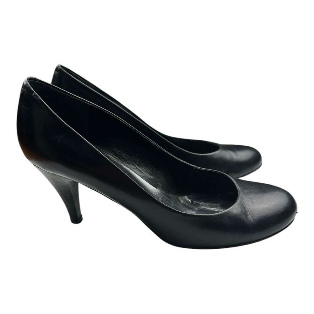 Nine West Leather Heels Black Size 9M